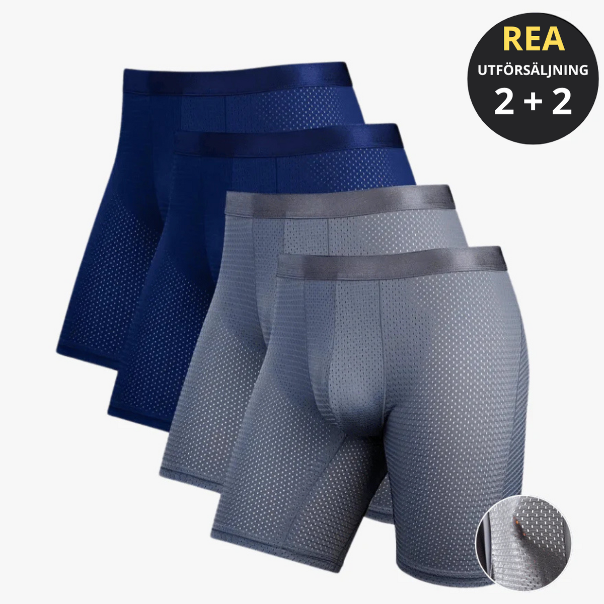 Långa EcoaWear Boxershorts (Köp 2 & få 2 GRATIS)