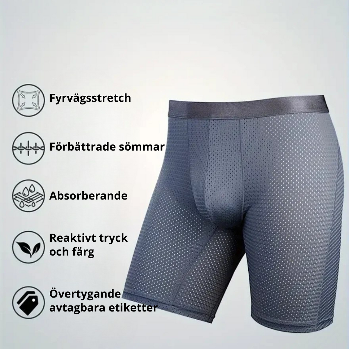 Långa EcoaWear Boxershorts (Köp 2 & få 2 GRATIS)