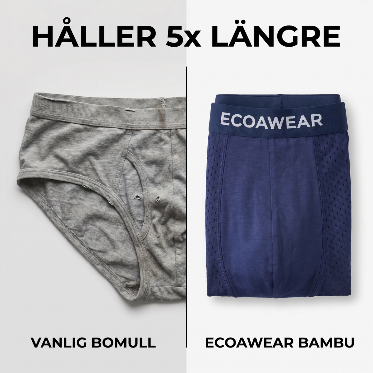 EcoaWear® Bambuboxers 2-Pack | Få 3 extra GRATIS