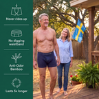 EcoaWear® Bambuboxers 2-Pack | Få 3 extra GRATIS